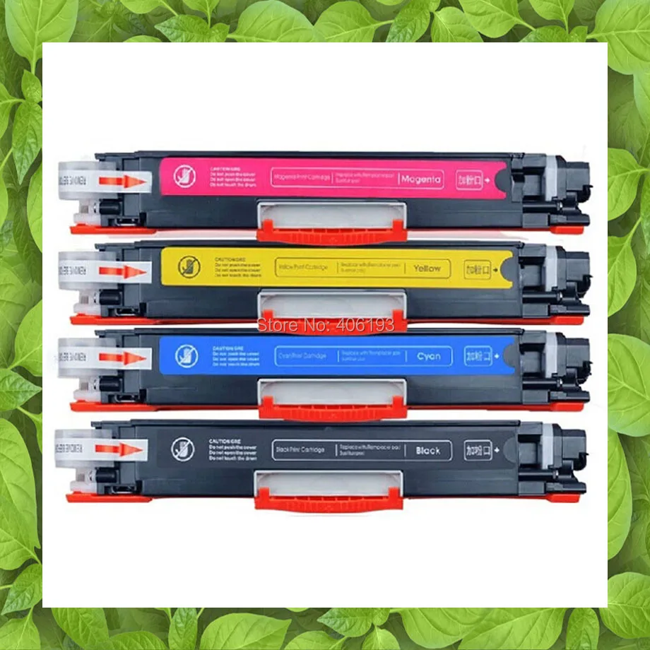 4 x CE310A CE311A CE312A CE313A для HP CP1025 nw CP 1025 CP1025nw MFP M175 M175a 175 M275 275 цветной картридж с