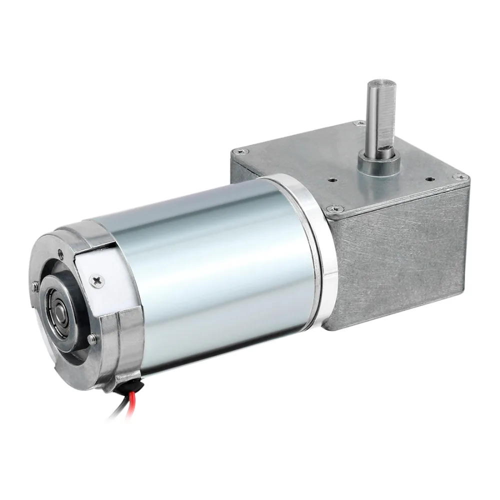

UXCELL New Arrival 1PCS MINI DC 24V 200RPM Worm Gear Motor Reduction Carbon Brushes 8mm Shaft High Torque Reversible Turbine DIY