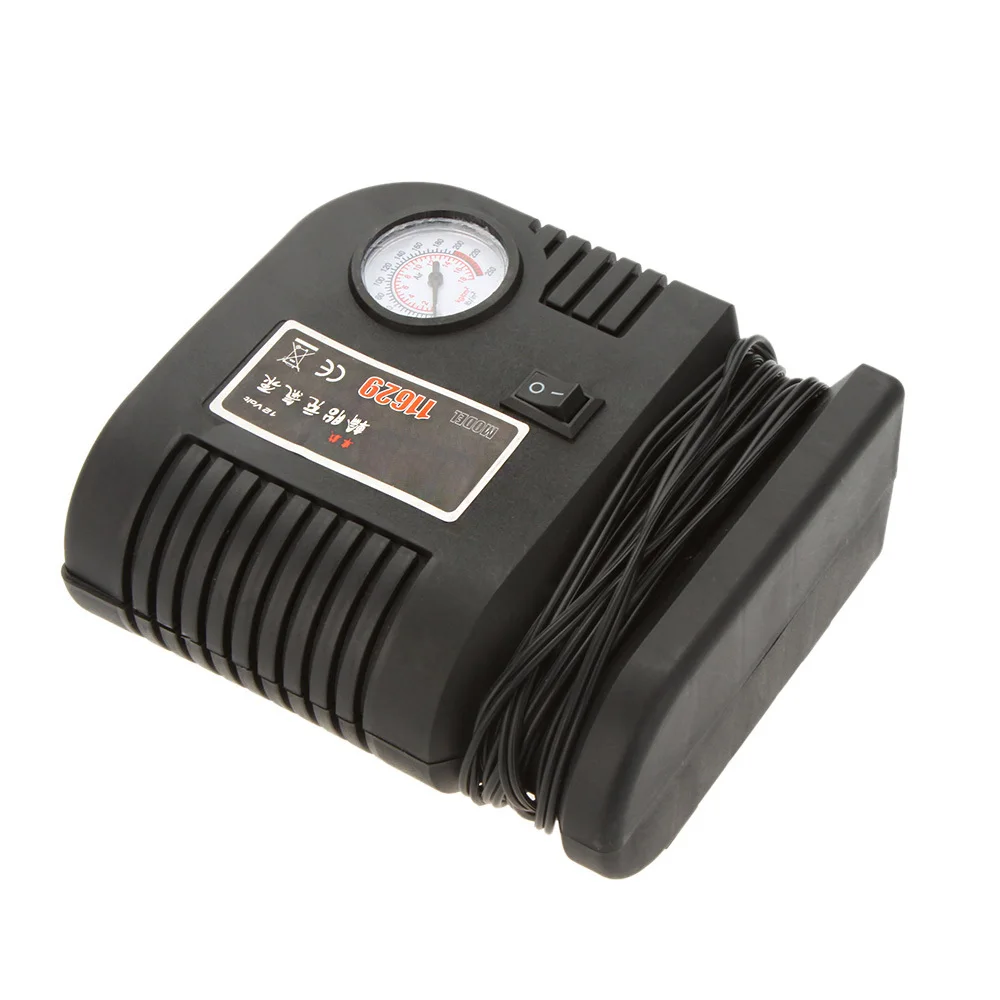 250 PSI 12V Portable Auto Air Compressor Car Bike Ball Raft Inflator