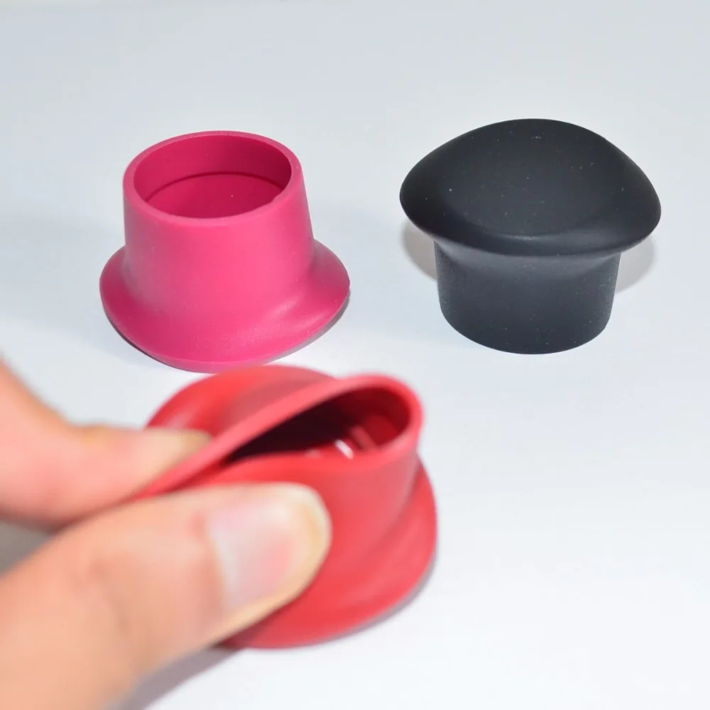 

50pcs/lot BPA-FREE red wine Stopper ,Leak free wine bottle sealers for red wine FDA silicone beer bottle cap plumul