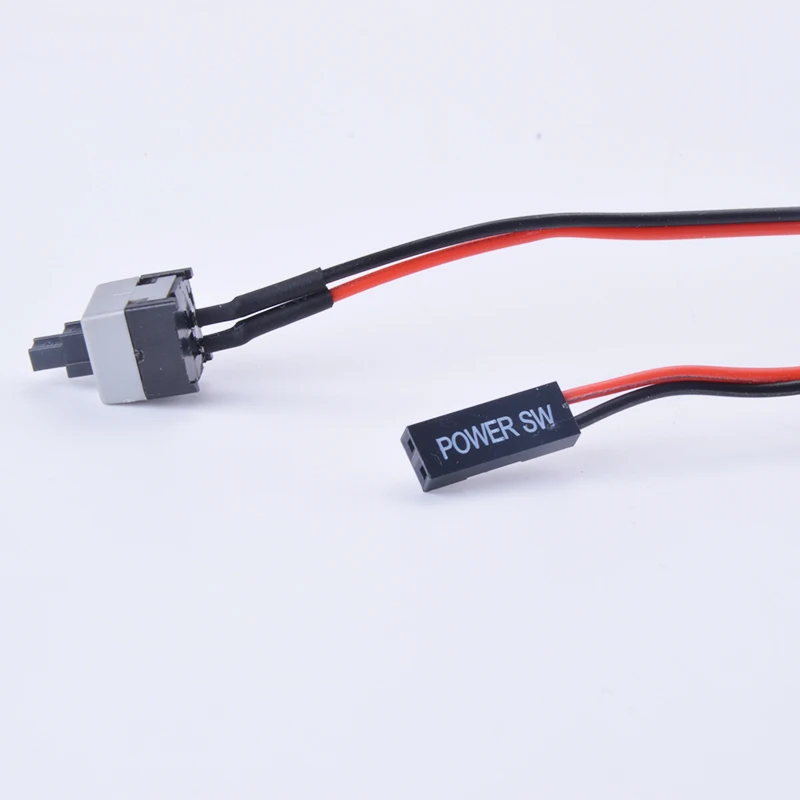 10 шт. 2 Pin 58 см SW PC кабель питания вкл/выкл кнопка ATX компьютерный переключатель провода XXM8 Кнопка сброса питания мгновенный нажимной кабель
