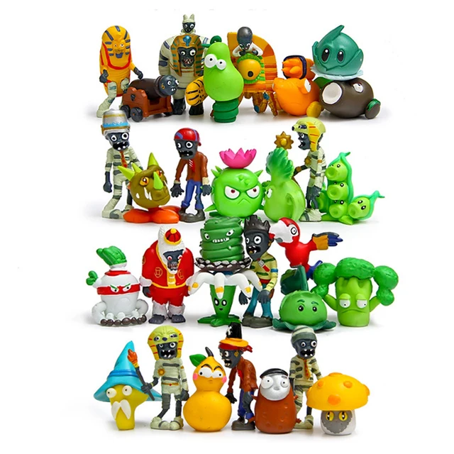Special Price 30pcs/Lot Plants vs Zombies Figures PVZ Toys Plants and Zombies Figures PVC DIY Action Figure Collection Model Toy Chritmas Gift