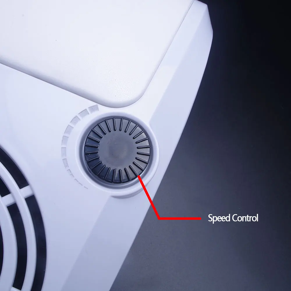 Kaufen Starke Nail art Staub Kollektor 40W Einstellbare Geschwindigkeit Nail art Maschine Salon Nagel Staubsauger für Einreichung und Polieren