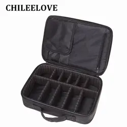 Chileelove профессиональный черный прослойка Многофункциональный Портативный Макияж Расчёски для волос комплект хранения мешок для сбора