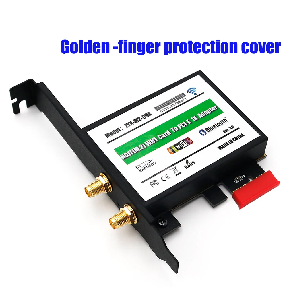Беспроводной сетевой адаптер NGFF M.2 Wi Fi для PCI Express 1X Bluetooth Ethernet Сетевая карта с EMI