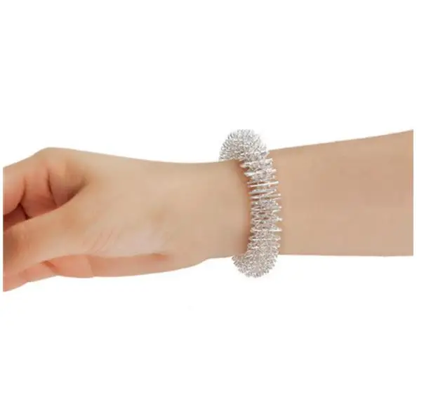 Acupuncture Bracelet Wrist Massager Supplies Relaxation Stainless Steel Wrist Hand and finger Massage Ring Health Care