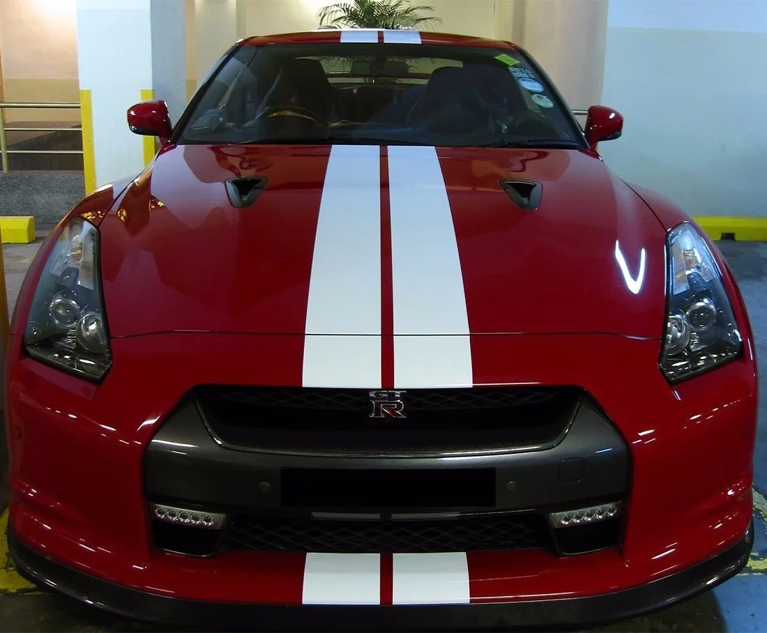 Комплект для кузова в полоску Наклейка капота на крышу грузовика GTR R35 бампер
