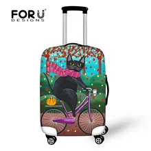 FORUDESIGNS Elastic Luggage Protective Dust Covers Printing 18-30inch Travel Suitcase Cover Waterproof Luggage Suitcase Cover fire and fire series print travel luggage suitcase protective cover stretch waterproof portable luggage covers rain cover
