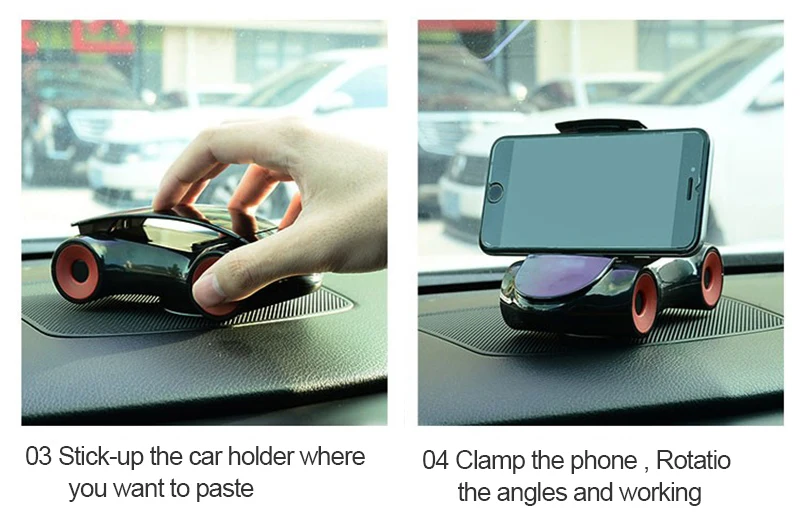 TOMKAS Universal Holder For Phone in Car Dashboard Sports Car Models Phone Car Holder Mobile SmartPhone Support Holder Stand