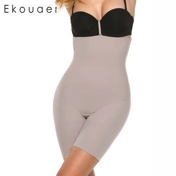 

Ekouaer Sexy Slimming Pants High Waist Tummy Control Panties Thigh Slimmer Butt Lifter Shapewear Body Shapers Slimming Underwear