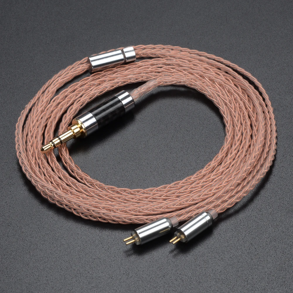 Nicehck MMCX/2Pin разъем 4 4/3 5/2 5 мм сбалансированный 8 ядро чистый Медь кабель для SE846