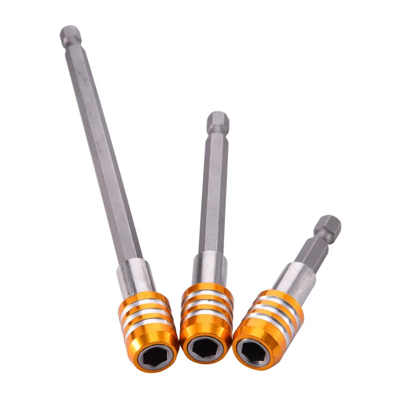

3pcs Quick Release Bit Screwdriver Holder 1/4" Hex Shank Electric Drill Bits Tool Set Bit Holder 60mm/100mm/150mm