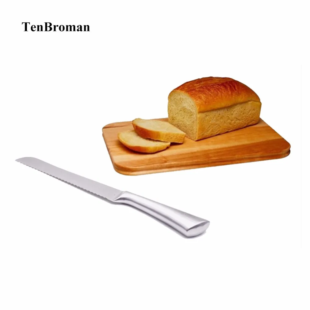TENBROMAN 1Pcs Kitchen Stainless Steel Bread Toast Tomato Sawtooth
