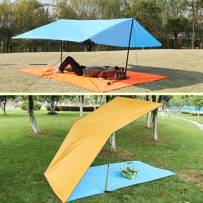 

BLUEFIELD 3m*3m Anti UV Ultralight Sun Shelter Beach Tent Pergola Awning Canopy 190T Nylon Tarp Camping Sunshelter