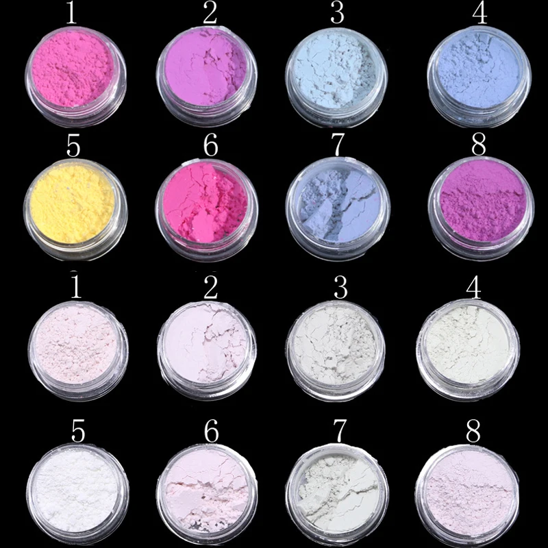 

NEWBY 1g/box Sunlight Sensitive Powder Color Changing Nail Glitter Powder UV Light Photochromic Pigment Manicure Tips Decoration