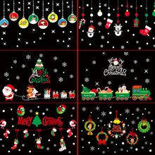 Новинка 2018 Рождественское украшение наклейки сделай сам Merry
