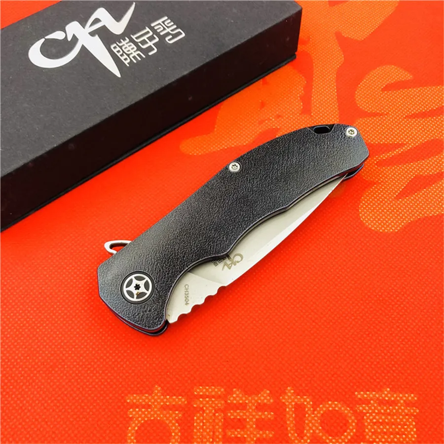 Складной нож CH CH3504 Flipper карманный клинок S35VN с шарикоподшипниками TC4 титановой