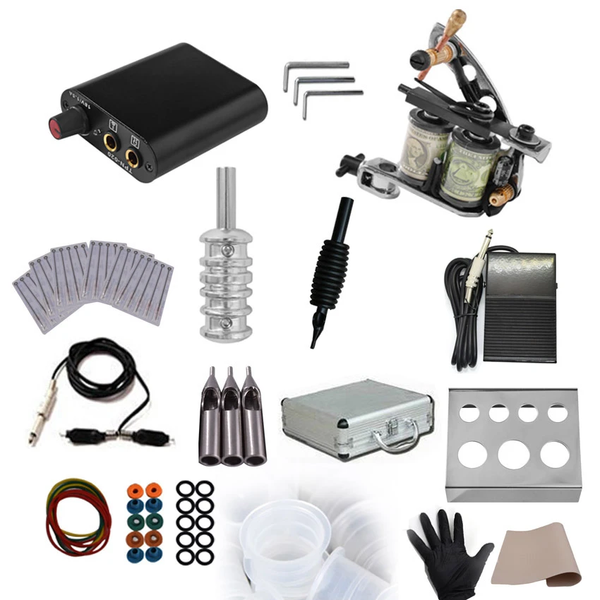 Makeup Permanen Tato Power Supply Rotary Mesin Gun Kit Untuk Microblading Tubuh Seni Shader Liner Pedal Kaki Jarum Tinta Piala Tattoo Kit Aliexpress