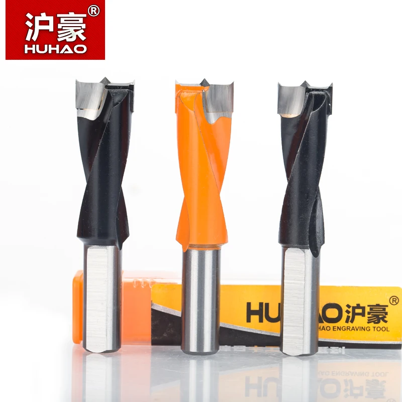 HUHAO 1pc 3mm-15mm drill bit row drilling for boring machine Gang drills 70mm length router bit for wood Carbide endmill