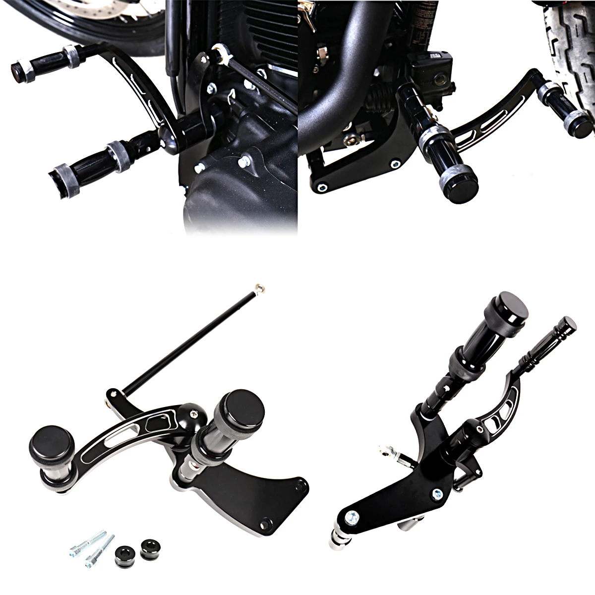 Polishing Billet Aluminum Forward Control Foot Kits Fit For Harley 2018