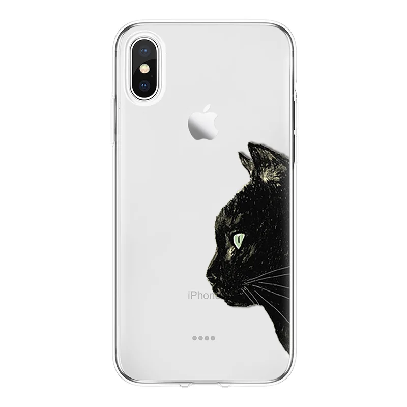 Чехол с милым котом для iPhone XS Max XR X 5 SE 6S 7 8 Plus, чехол для huawei P8 P9 P10 P20 mate 10 20 Lite Pro Honor 8X, чехол - Цвет: mao-banl