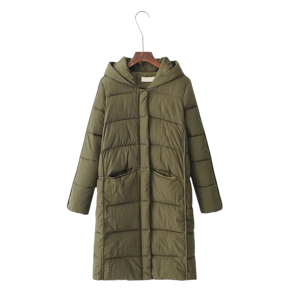 Femmes Automne army Parkas À Poches 5 gray Survêtement Black Solide coffee Up Couleurs Chaud Veste Taille Ouatée La bordeaux Bas Long Zip Le Plus Vers Hiver Gamiss Capuche Green xId4qcawzd