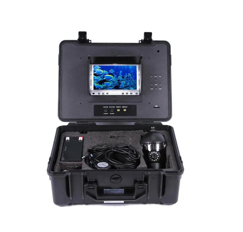 CR110-7C HD 600 ТВЛ 360 градусов вращения подводная камера для рыбалки камера с панорамированием с DVR 30 м 100 м кабель