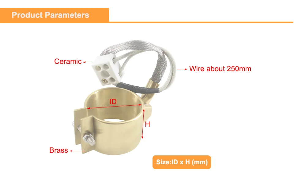 Aquecedor analógico para parede, opção de diâmetro