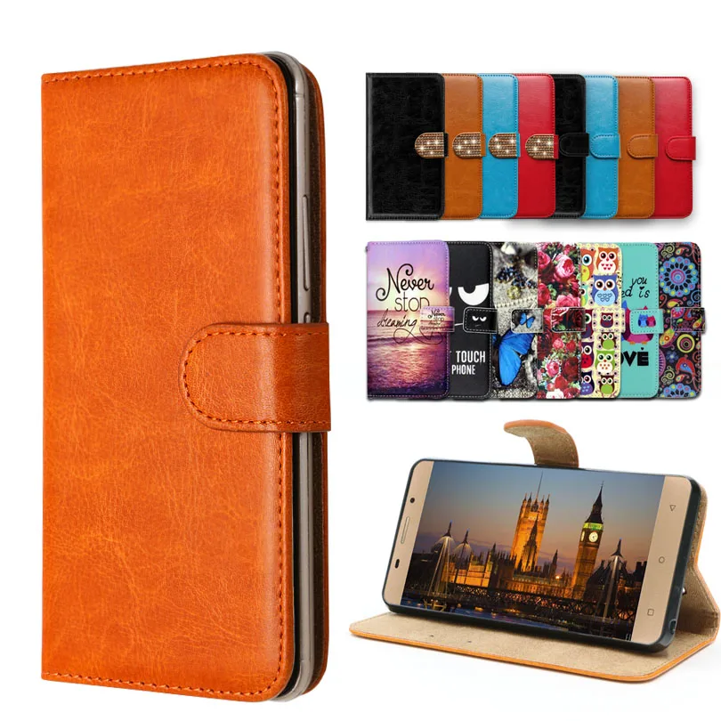 

Vintage Flip Case kickstand Luxury PU Leather case for AllCall S1, lovely cool Cartoon Wallet Fundas Cover