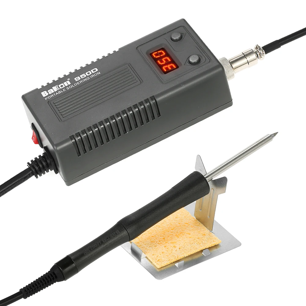 

BK950D 50W Electric Temperature Adjustable Soldering Iron Kit Digital Soldering Station Stand W/ T13 Heater Tip Welding Tool