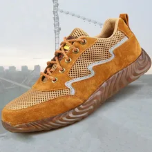 Защитная обувь; дышащие легкие ботинки со стальным носком; Мужская Рабочая обувь; водонепроницаемая обувь; износостойкая нескользящая обувь; DXZ033