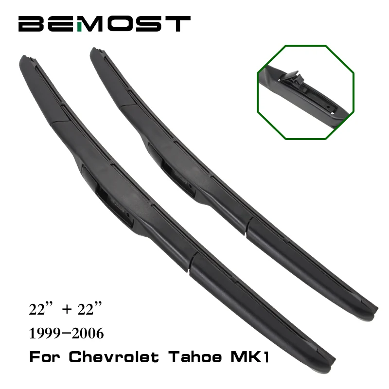 Щетки стеклоочистителя для лобового стекла автомобиля BEMOST для Chevrolet Tahoe MK1/MK2/MK3, от 1999 до Pinch Tab/U Hook авто аксессуары - Цвет: Tahoe MK1 2222