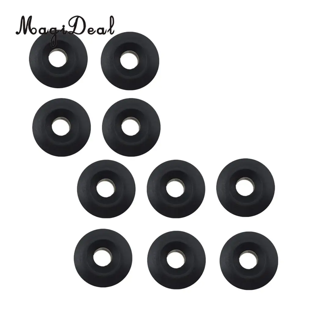 10pcs Lightweight New Nylon Small Round Shape Deck Line Guide for Canoe Small Boat Outfitting Rafting Fishing Boating Accessory