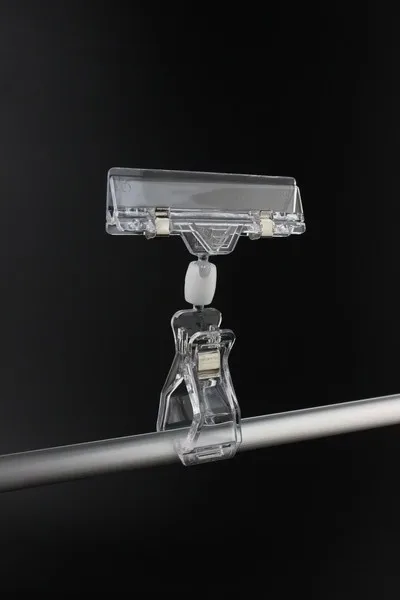 

10 Pcs Economical Pop Sign Clip Holder Price Tag Label Card Frame Plastic Clear Display Racks Office Memo Card Name Tag Holder