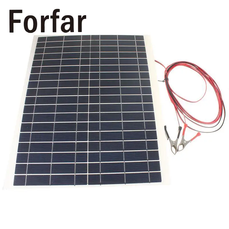 

Forfar Outdoor 20W 12V Charger Kit Diy Foldable Solar Panel For Camping Hiking Portable