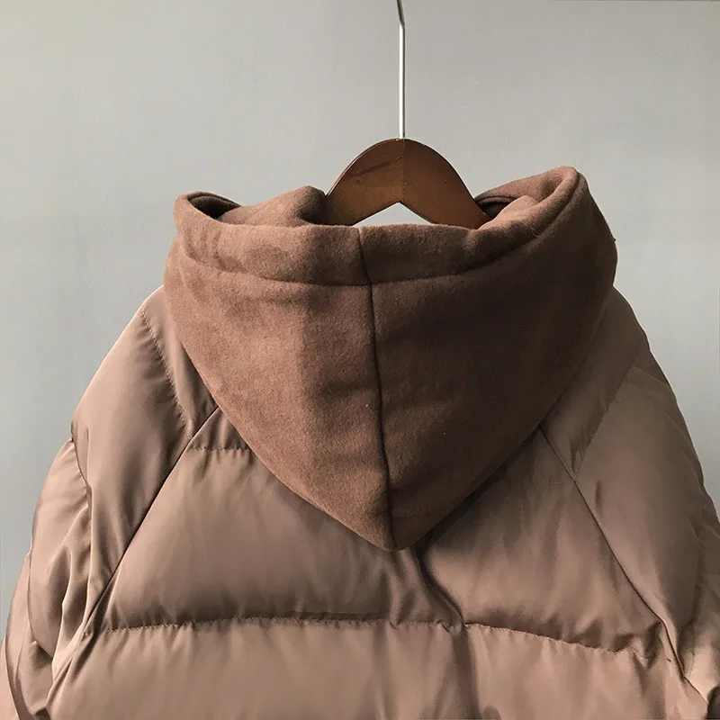 CamKemsey Cotton Padded Warm Parkas Women Thickening Long Down Jacket 2018 Casual Pockets Hooded Winter Coat Women Outwear