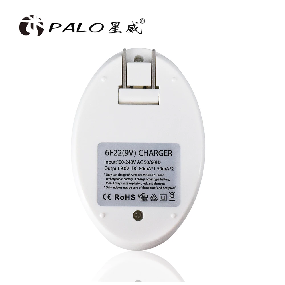 Battery Charger Fast Charger Battery Charger Adapter PALO 6F22 9V Battery Charger Super Quick Power 9V 6f22 Ni-MH Ni-CD Li-ion rechargeable battery