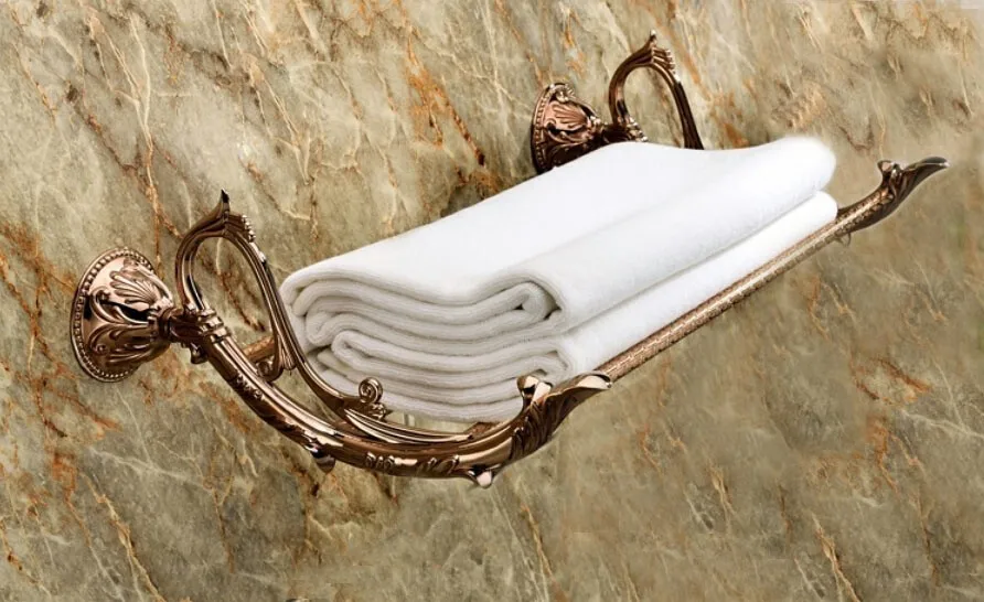 

FREE SHIPPING new design Rose GOLD towel shelf towel rack