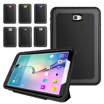 

For SM-T580 Case For Samsung Galaxy Tab A 10.1 2016 T580 T585 Kids Safe Shockproof TPU Cover Armor Hybrid 360 full protection
