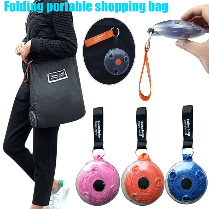 

2019 New Portable Folding Nylon Shopping Bags Large Capacity Travelling Storage Bags