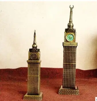 

crafts Mecca clock tower miracle electroplating fine tourist souvenir mecca clock tower mobile alloy large room world famous