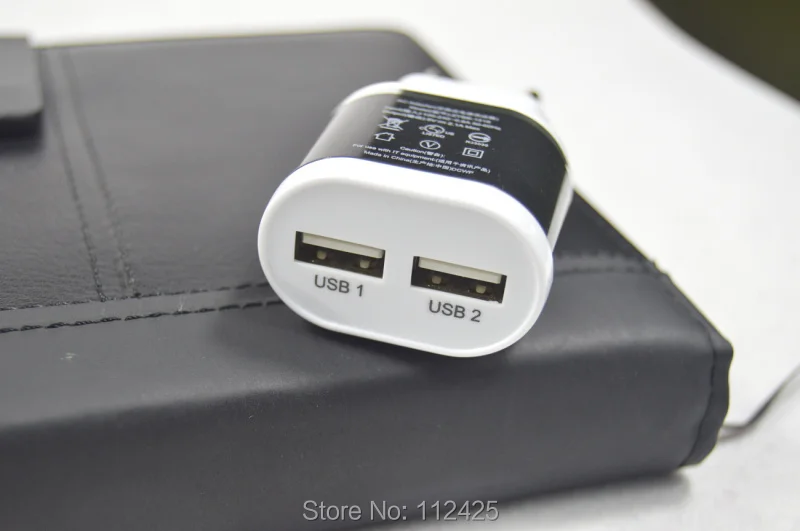 2 port dual 2a usb eu plug wall charger