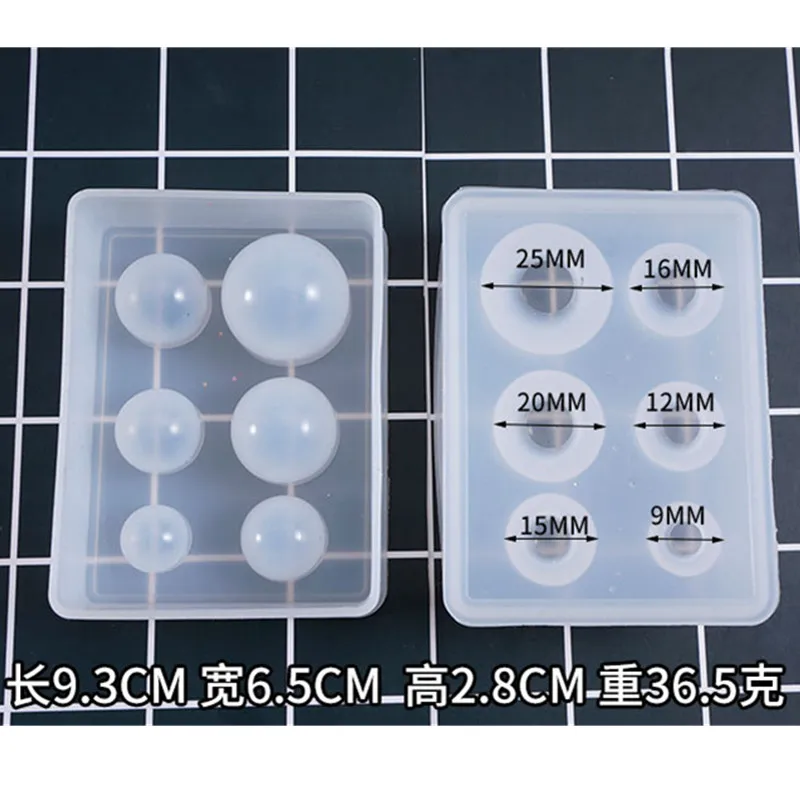 2 разных размера хрустальный шар силиконовая форма DIY эпоксидная форма Ювелирный инструмент силиконовая Подвеска Аксессуары