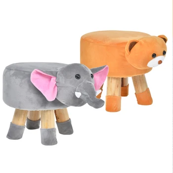 

Baby Chair Small Bench Child Stool Cartoon Home Solid Wood Animal Stool Sofa Bench Change Shoes Stool Nordic Stool