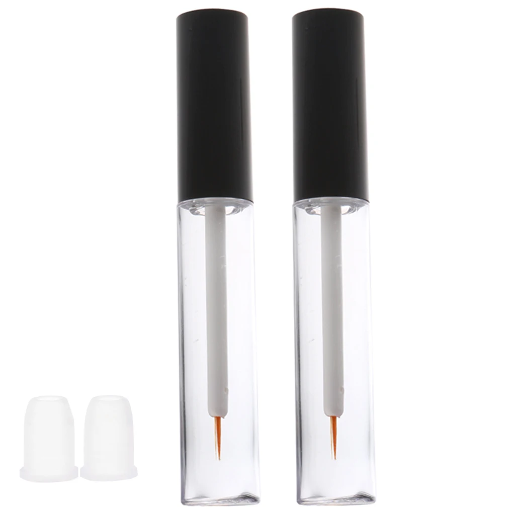 2 Pieces 7ml Empty Eyelash Growth Mascara Serum Tube Eyeliner Vials Bottle High Quality PETG Plastic