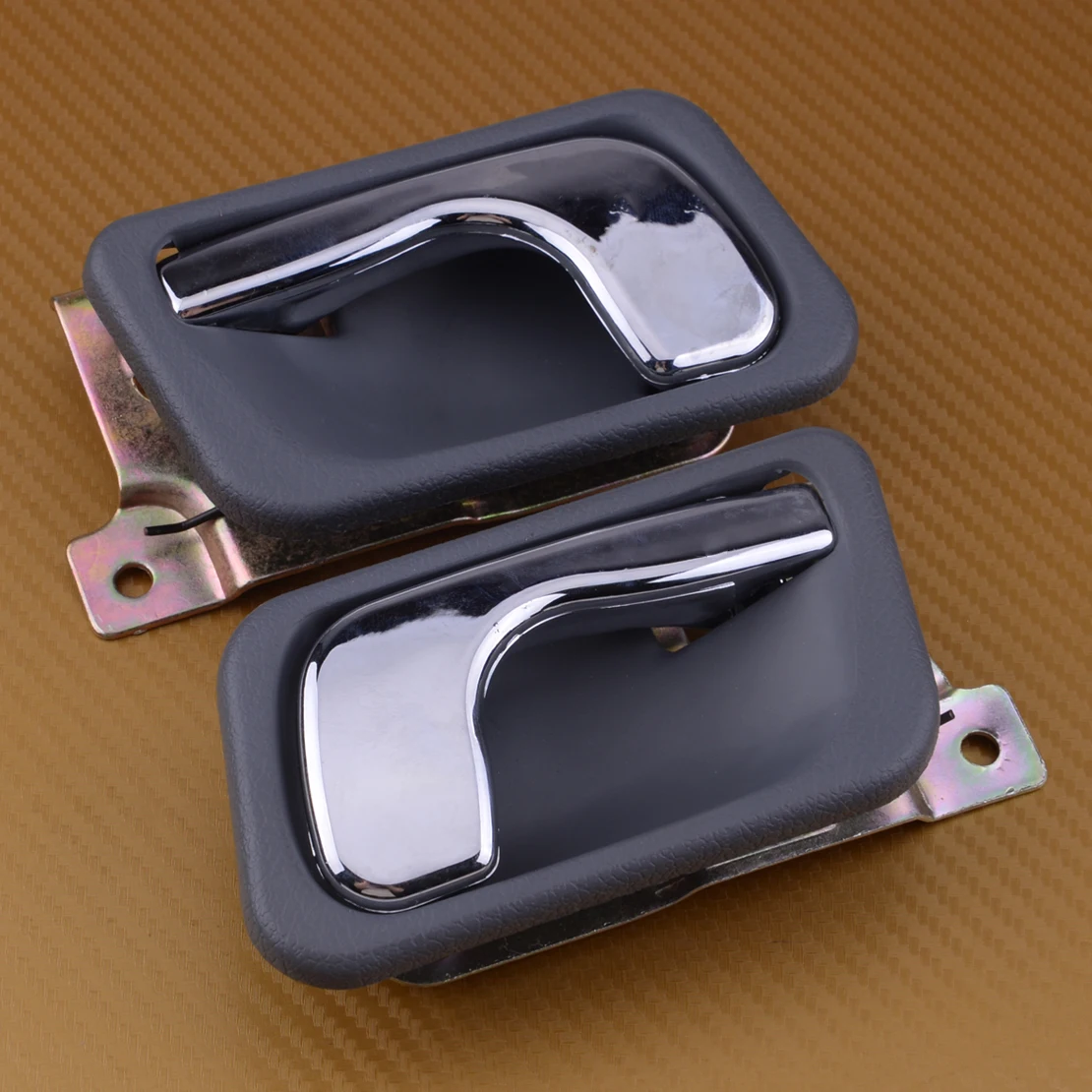 beler 2pcs Car Interior Door Left & Right Handle Fit For Mitsubishi