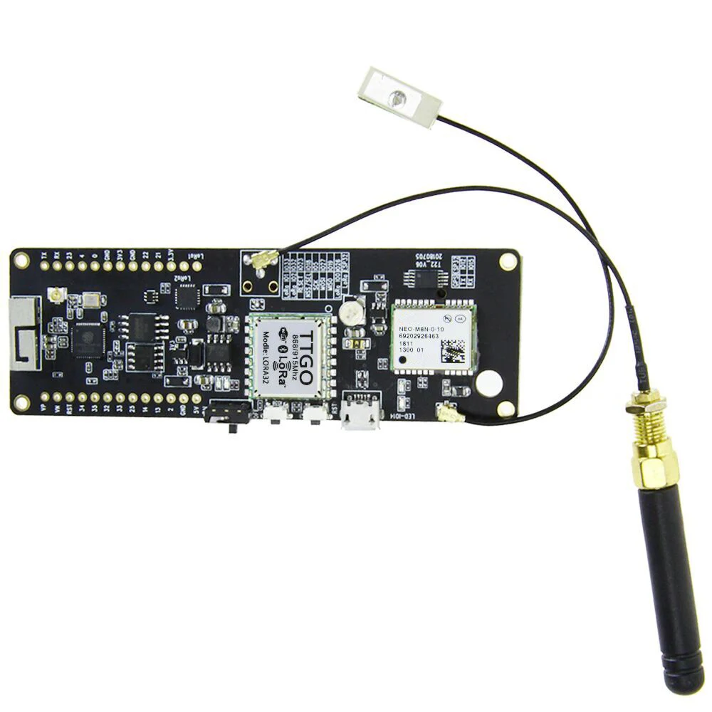 ESP 32 gps NEO-M8N IPEX LORA 32 модуль с 18650 держателем батареи ESP32 ESP-32 868 МГц WiFi беспроводной Bluetooth модуль для arduino