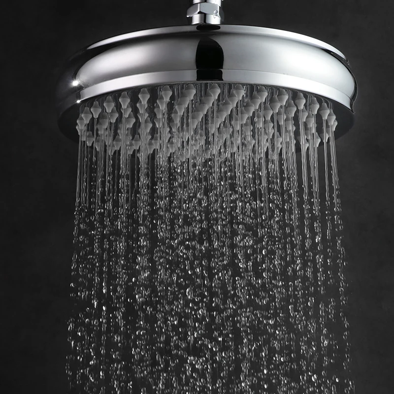 High quality new Luxury 8 inch Chrome Brass Rain Shower Head Top Over