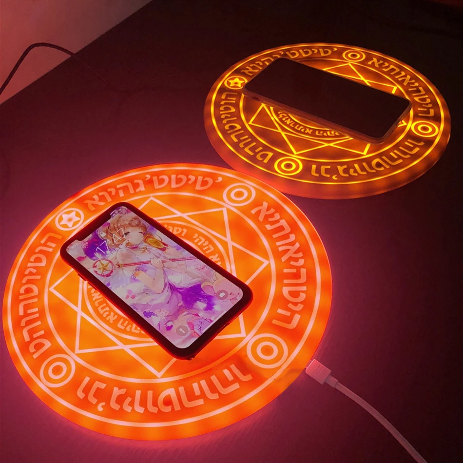 New Comic Magic Array Wireless Charger 10W Magic Circle Qi Wireless Universal Fast Charger Charging Pad Sup Drop Shipping (16)