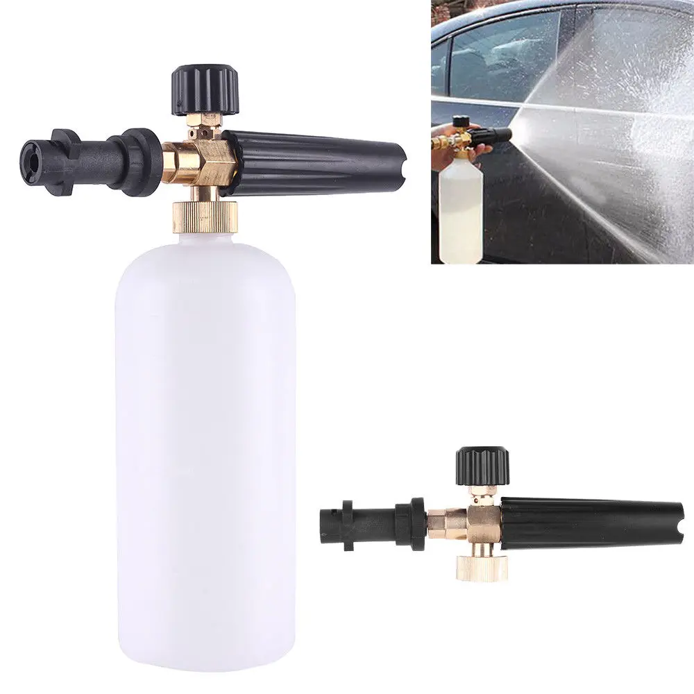 HNYRI Pressure Washer Snow Lance Soap Foamer Nozzles Spray for Karcher K2 K3 K4 K5 K6 K7 Professional Car Washing Gun Adapter 1L